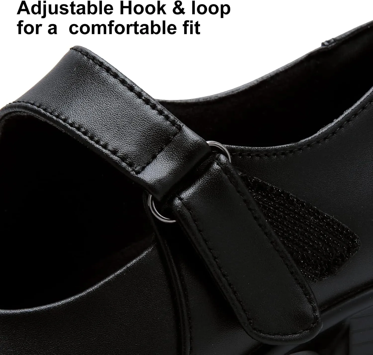 UZB Mary Jane Shoes Women Pumps Leather Heels Casual Work Dress Shoes