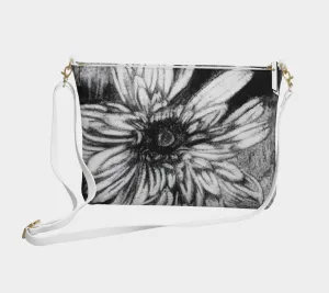 Vegan Functional Leather Dahlia Purse Crossbody Flower Act fast