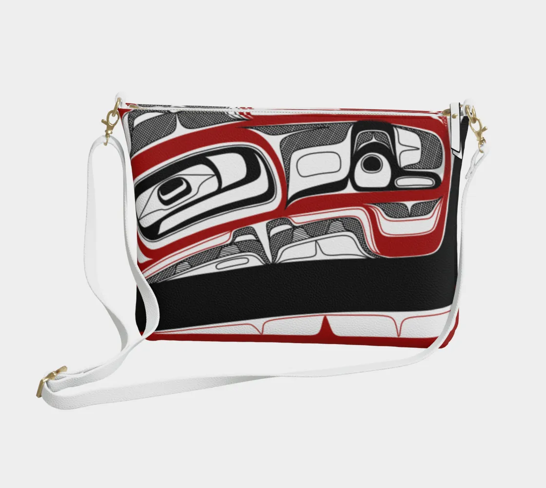 Vegan Leather Crossbody Purse- Dish Rendition (v2)