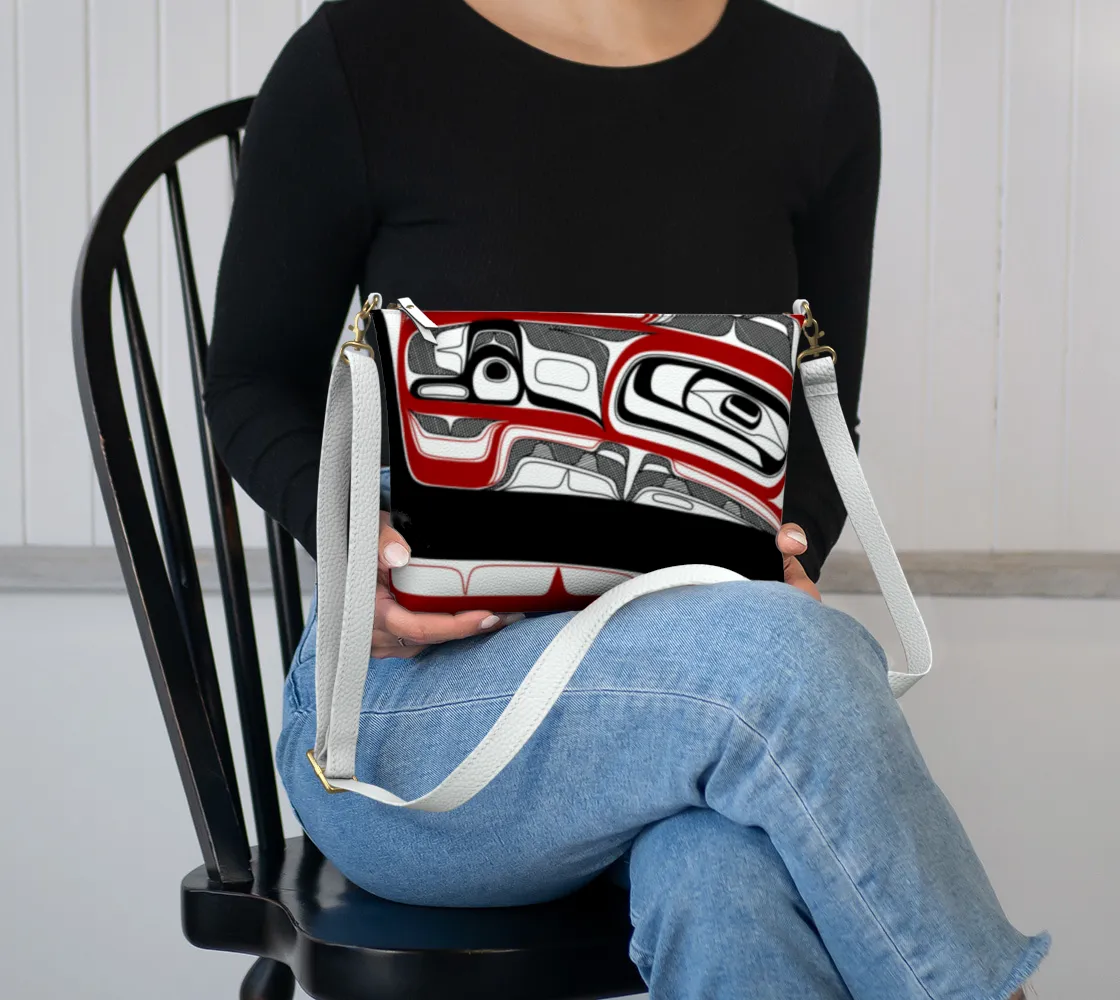 Vegan Leather Crossbody Purse- Dish Rendition (v2)
