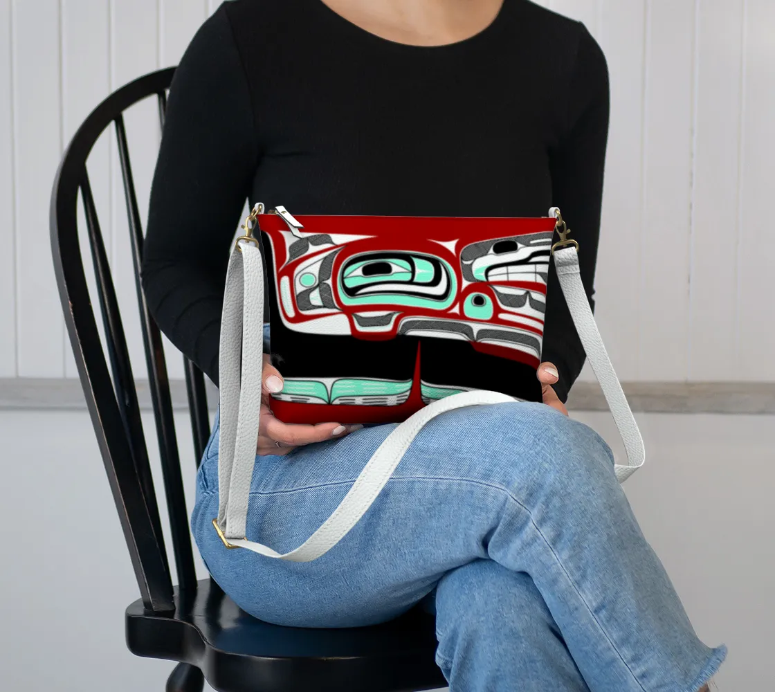 Vegan Leather Crossbody Purse- Dish Rendition (v3)