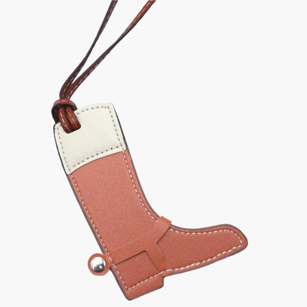 Vegan Leather Western Boot Bag Charm