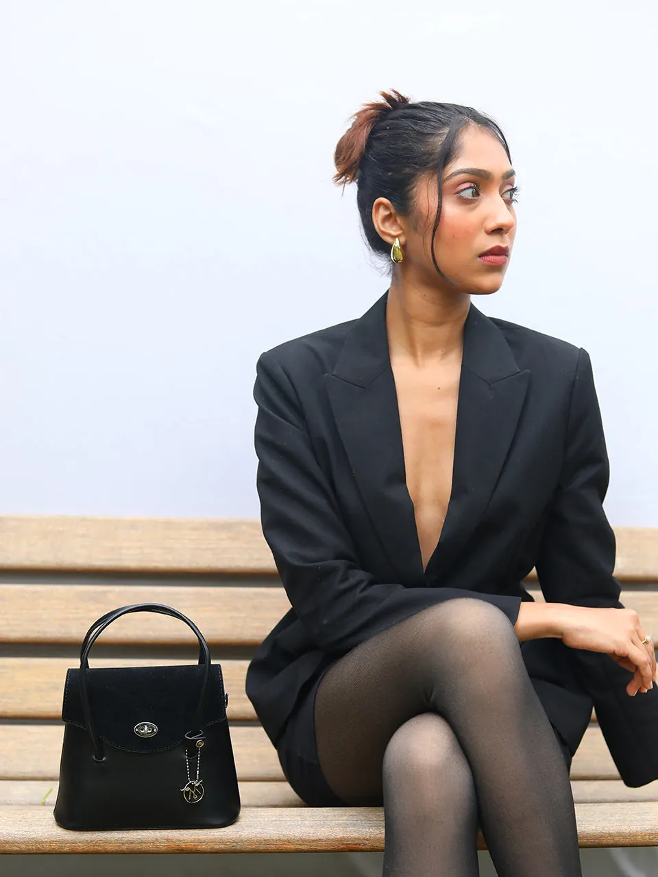 Velora Black Sling Bag