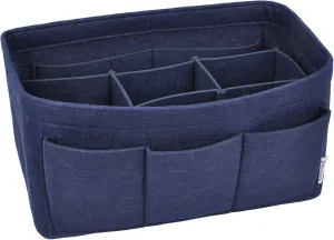 Vercord Felt Purse Organizer Handbag Insert Liner Shaper Bag in Bags for Speedy Neverfull Tote Navy Medium