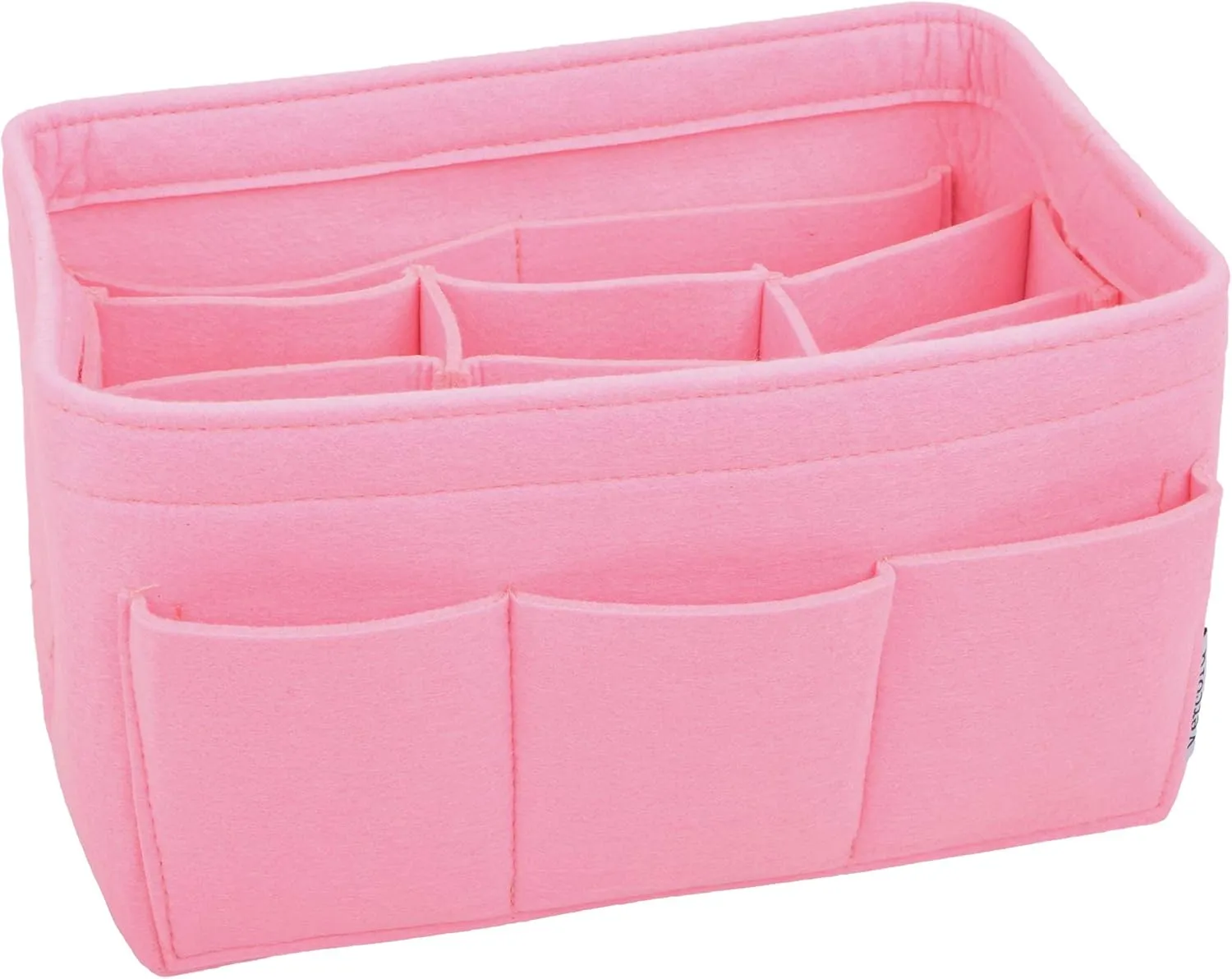 Vercord Felt Purse Organizer Handbag Insert Liner Shaper Bag in Bags for Speedy Neverfull Tote Pink Xlarge