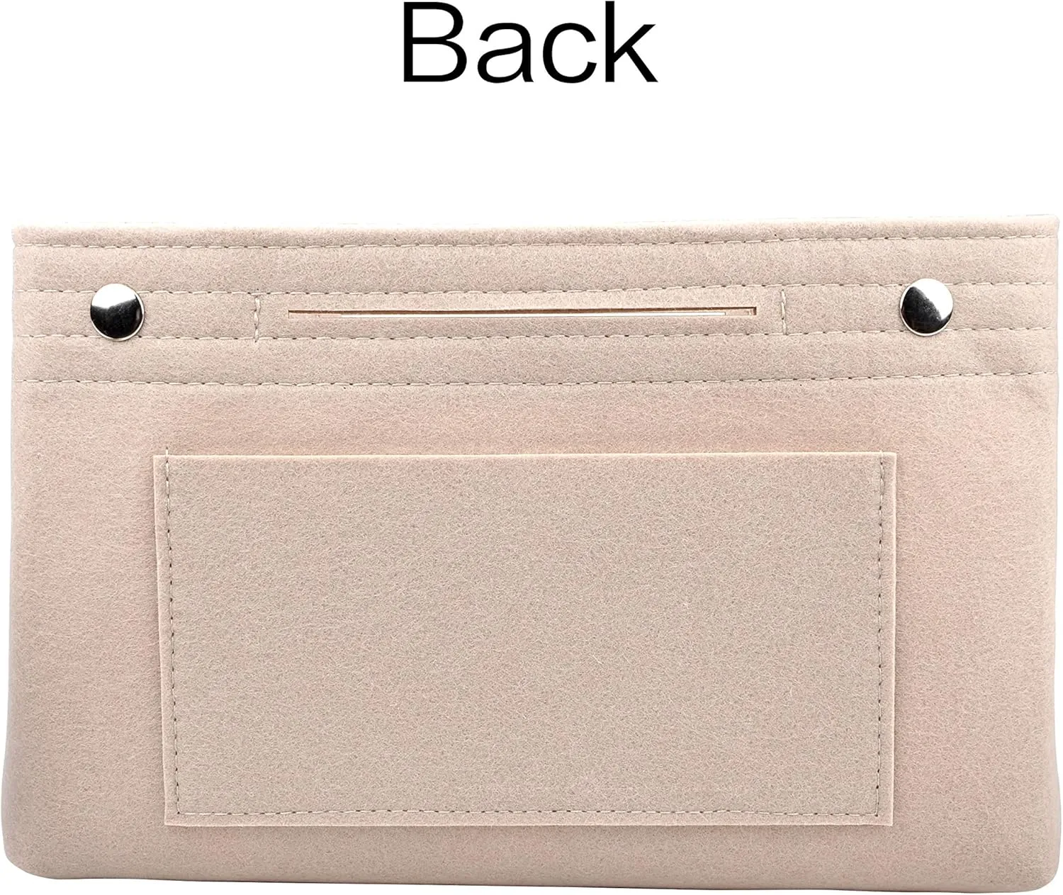 Vercord Felt Purse Tote Organizer Insert Divider Inside Handbag for Women Medium Beige, 11 inch x7.1 inch x3.5 inch