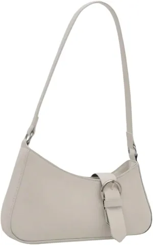 Verdusa Women's Buckle Zipper Crescent Shoulder Handbags Vintage Top Handle Underarm Bags