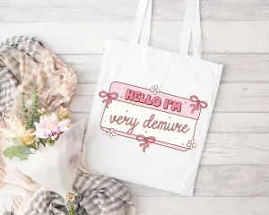 Very Demure Sublimated Tote Bag