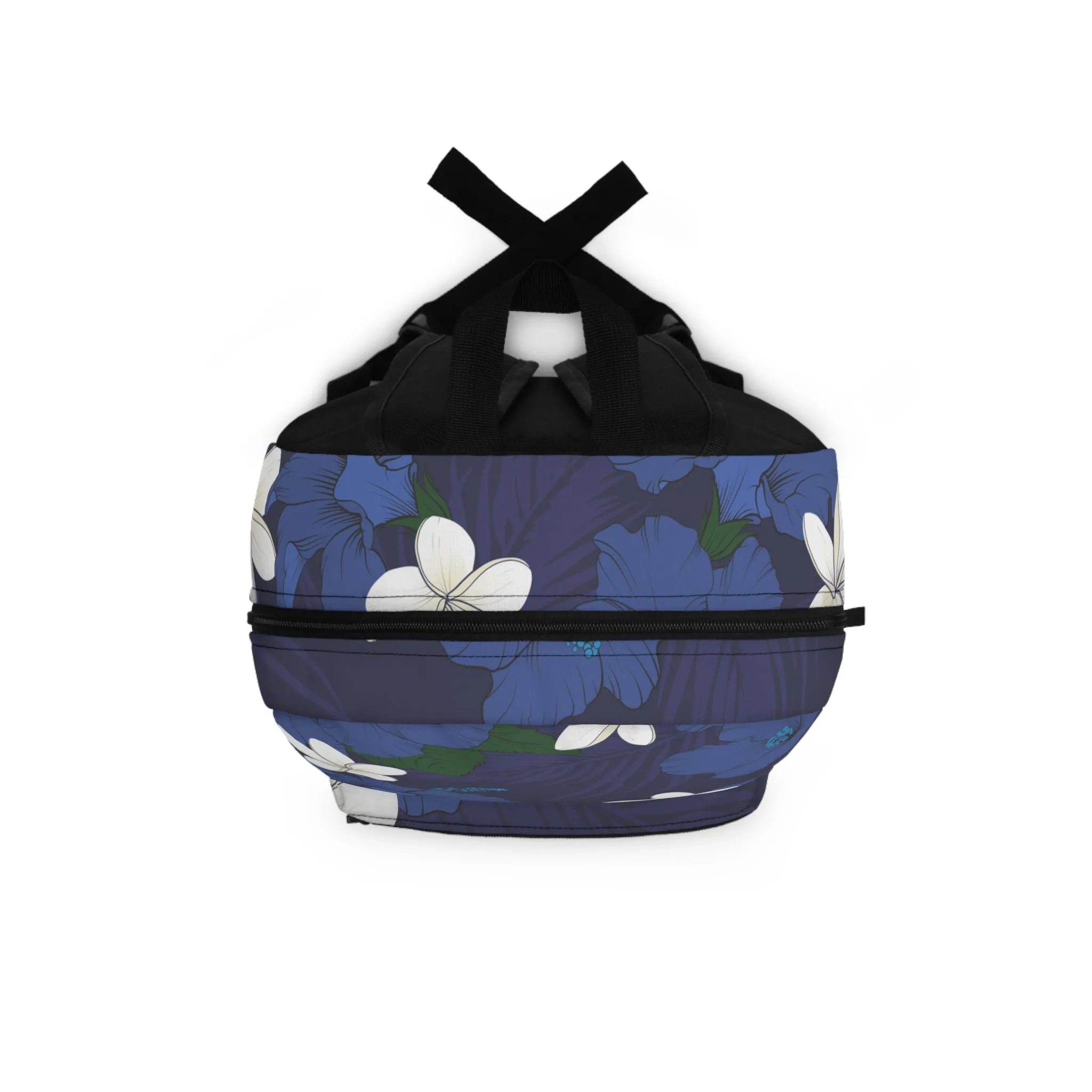 Vintage Blue Hibiscus Lightweight Backpack