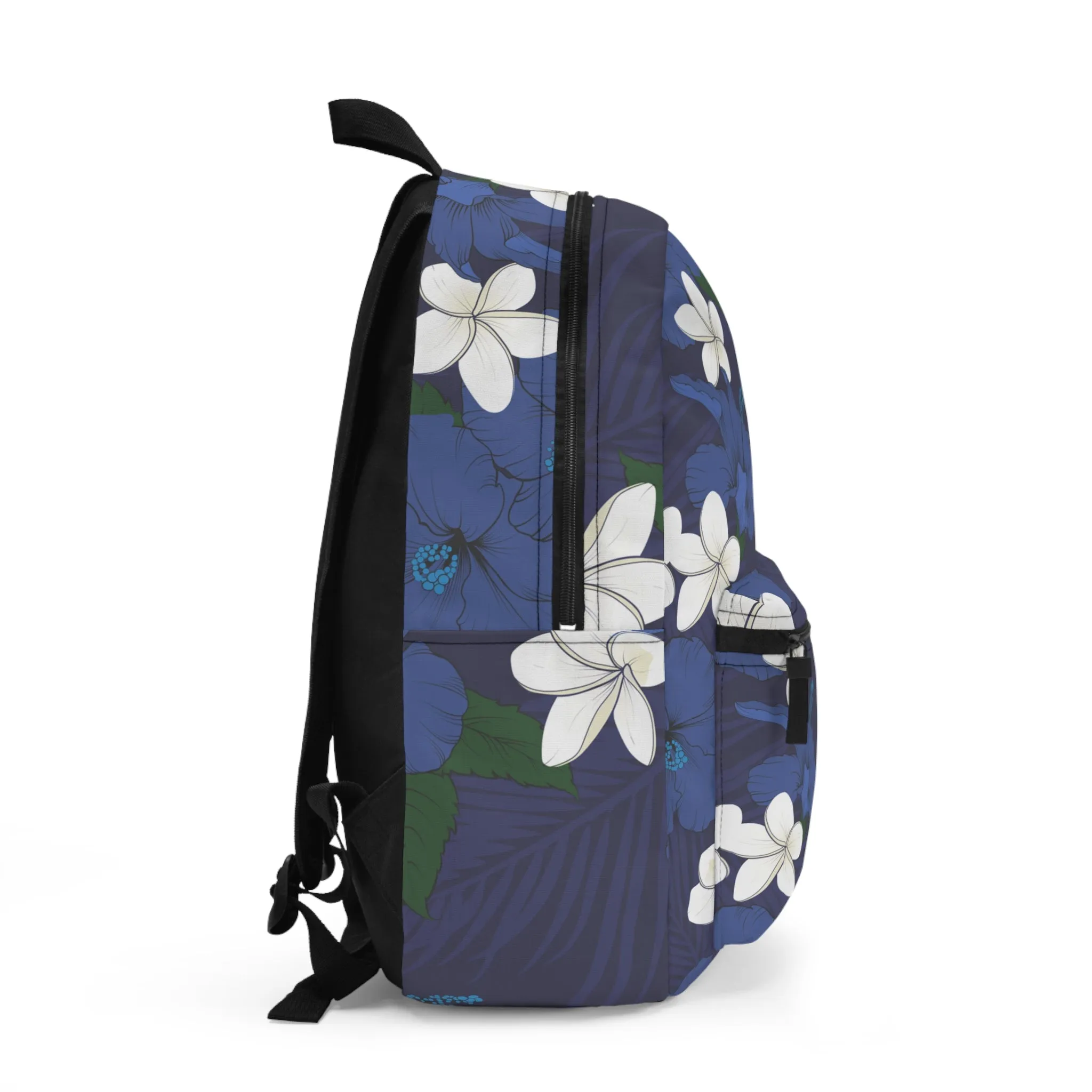 Vintage Blue Hibiscus Lightweight Backpack