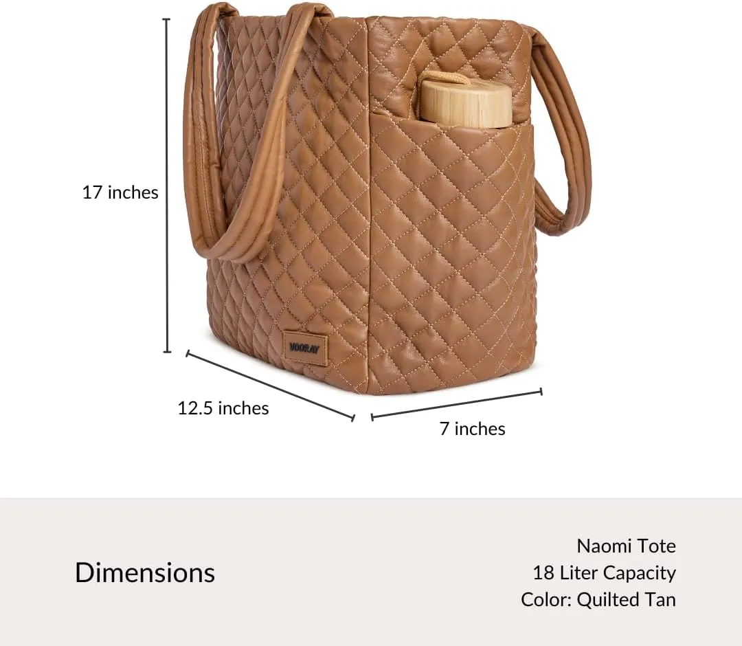 VOORAY 24L Naomi Tote - Lightweight Travel Bag, Everyday Tote for Women, Weekender, Shoulder Hospital Bag