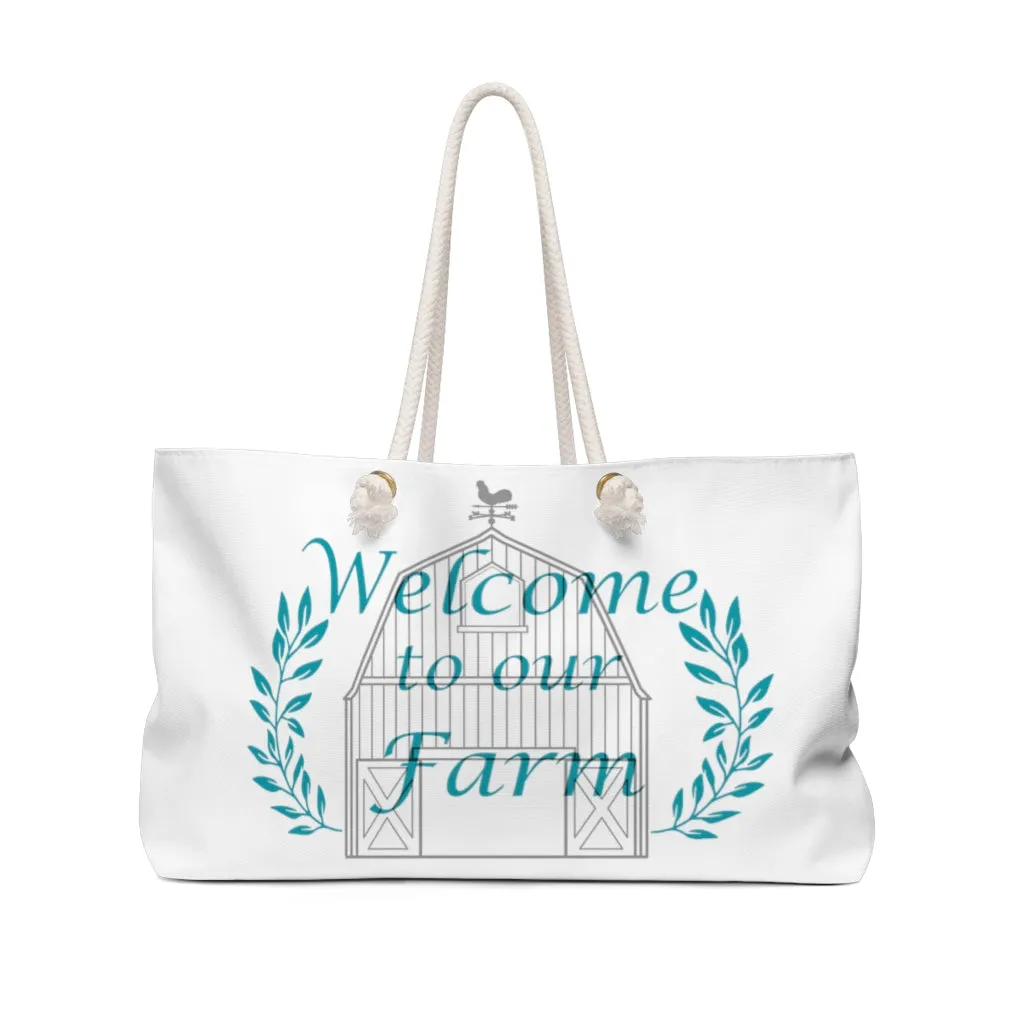 Welcome to our Farm Weekender Bag