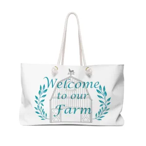 Welcome to our Farm Weekender Bag