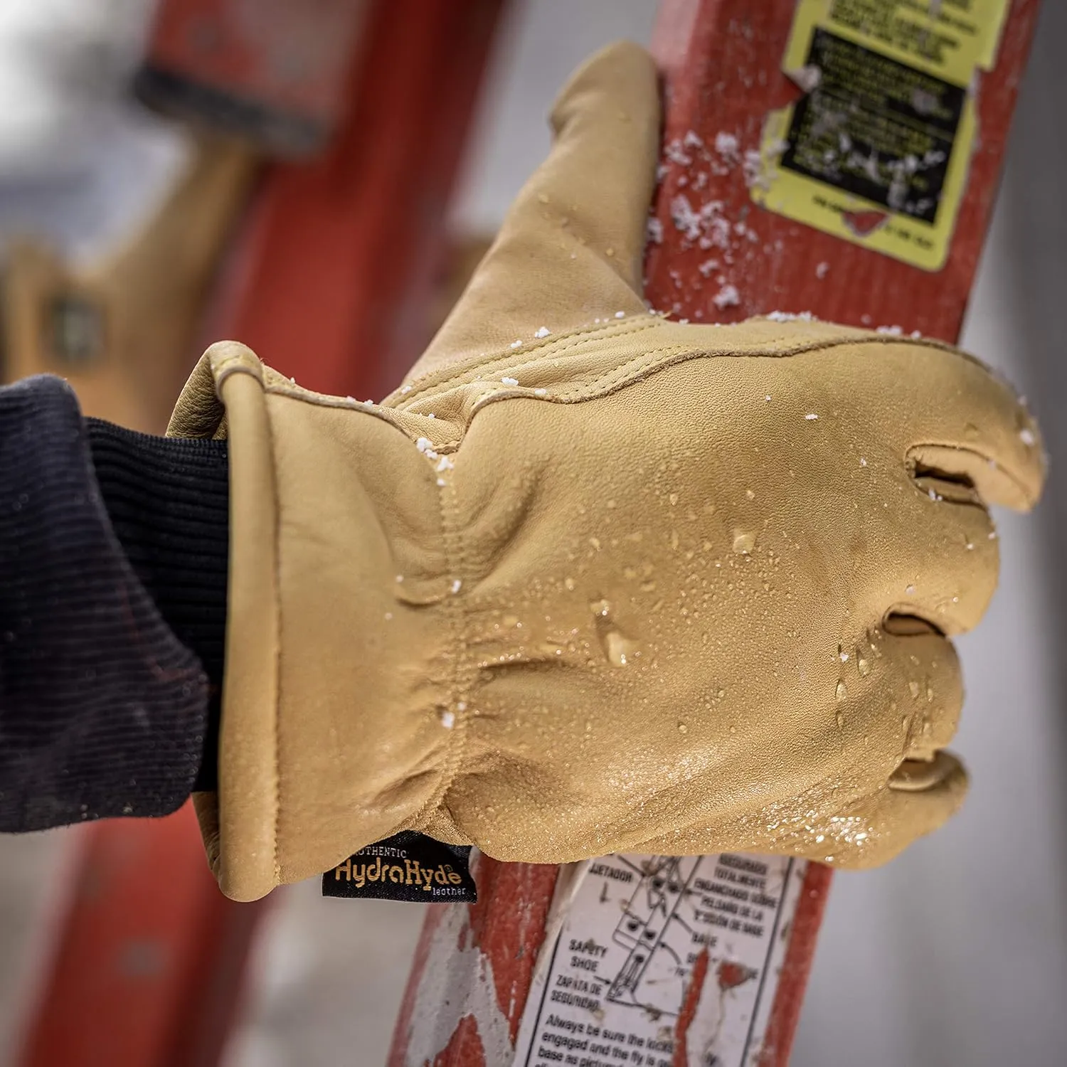 Wells Lamont Men's HydraHyde Leather Winter Work Gloves | Water-Resistant | Insulated | XX-Large (1202XX), Saddletan