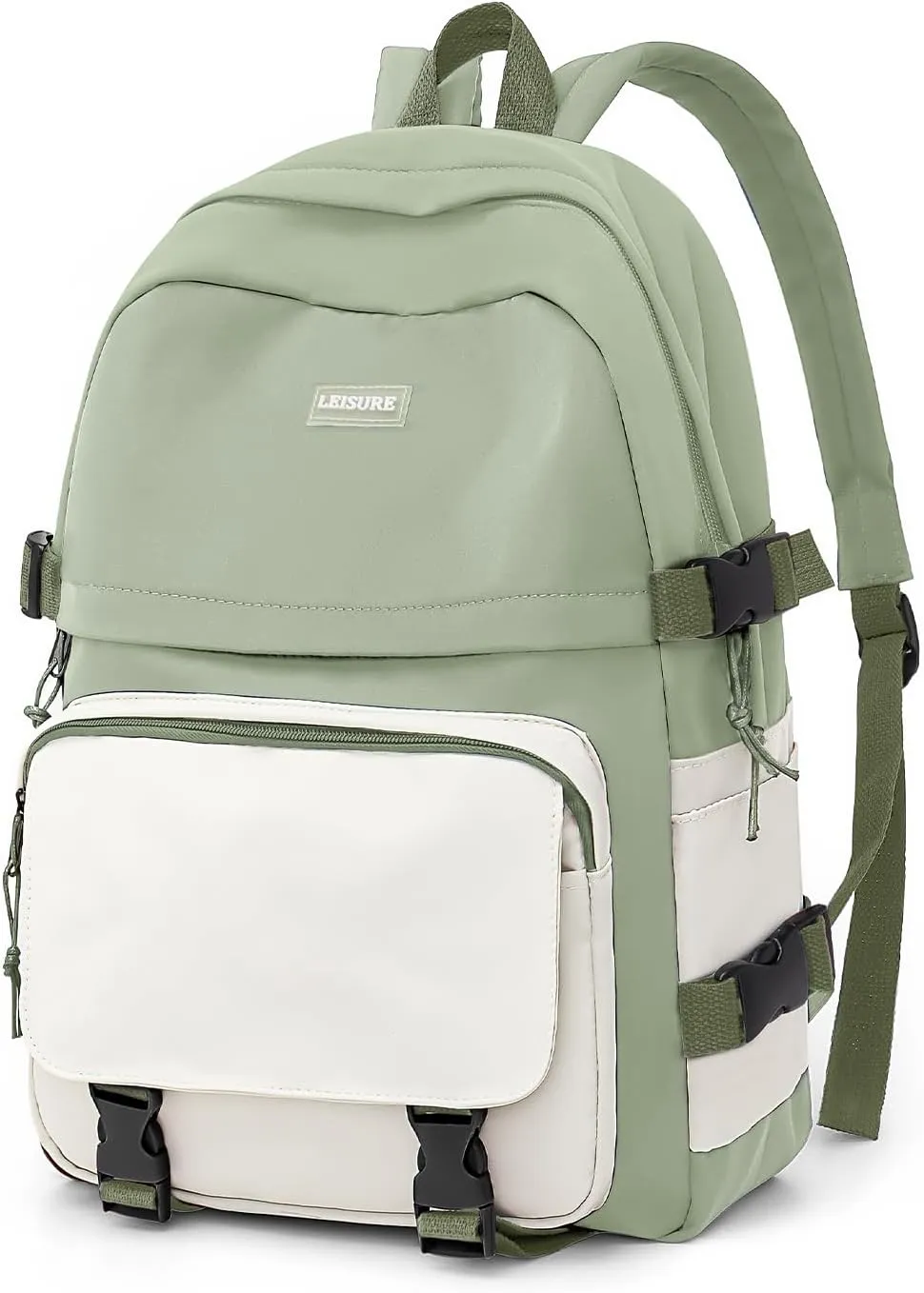 weradar Lightweight Backpacks For Middle School Teens Boys Girls,Students College Backpack,Cute High School Bags For Women Men,Simple Book bag(Green)