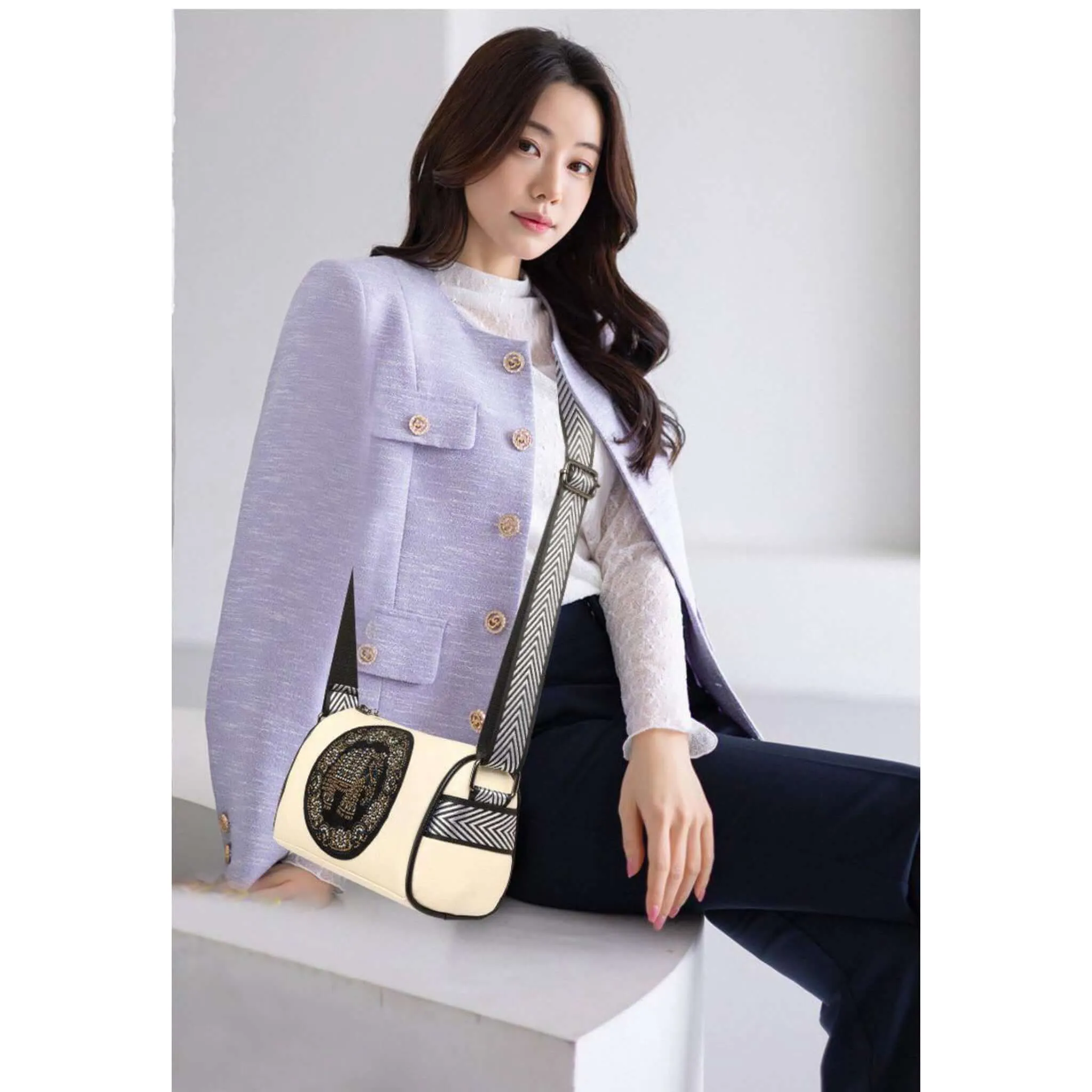 White Lush Sling Bag For Women - White Sling Bag
