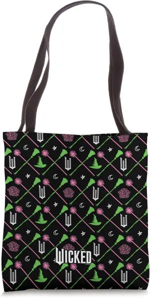 Wicked Broomsticks & Wands All Over Print Tote Bag