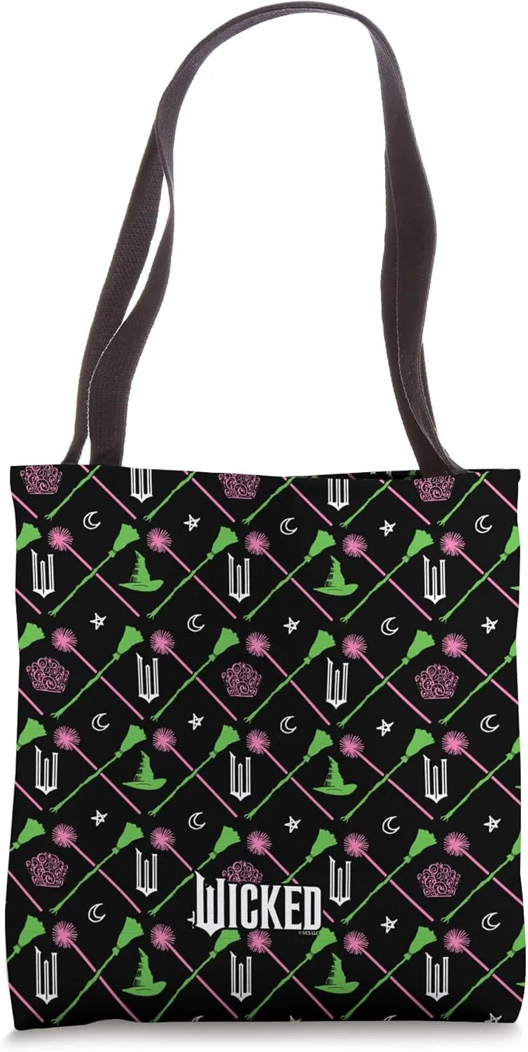 Wicked Broomsticks & Wands All Over Print Tote Bag