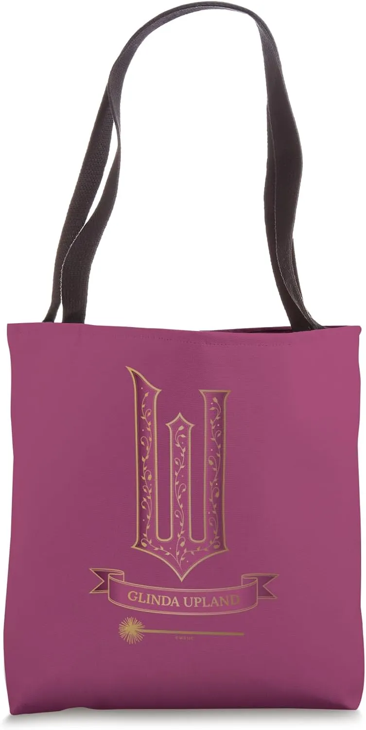 Wicked Movie Logo Glinda Pink And Gold Wand Tote Bag