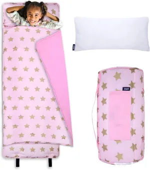 Wildkin Kids Original Nap Mat – Cozy Kids Sleep Mat with Pillow, ideal for School & Travel