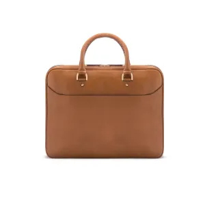 Winchester Leather 15" Laptop Briefcase - Light Tan