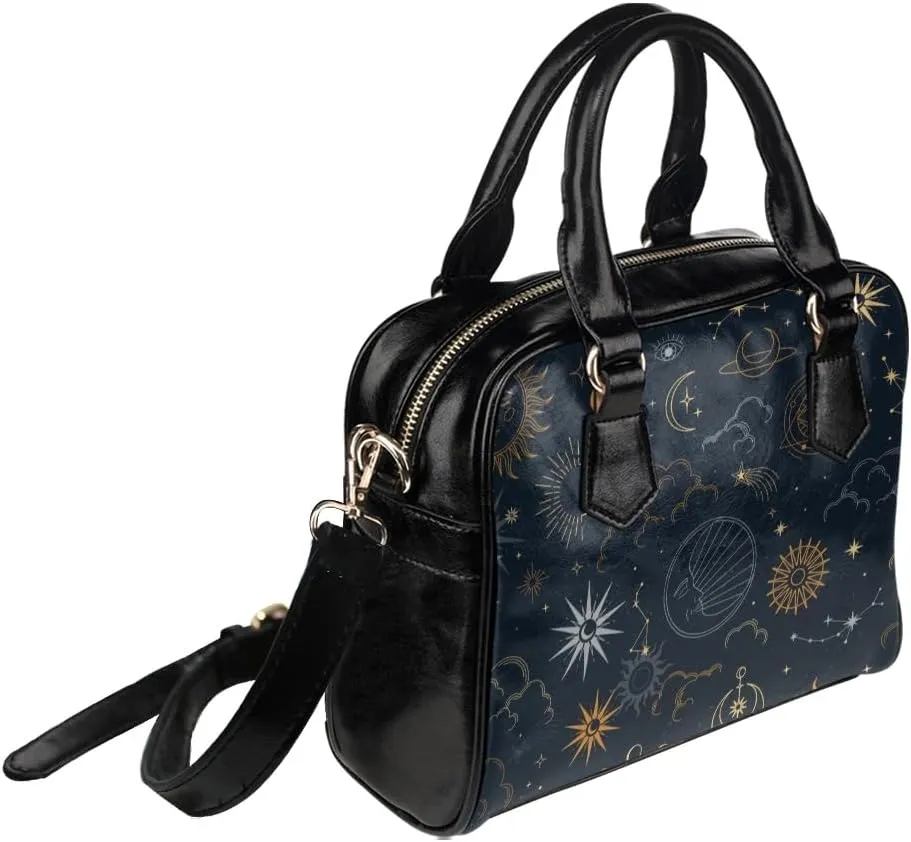 Witchy Purse, Goblincore Mushroom Handbag, Pentacle, Fairycore, Witchcore, Pagan Accessories, Celestial, Vegan Leather Bag