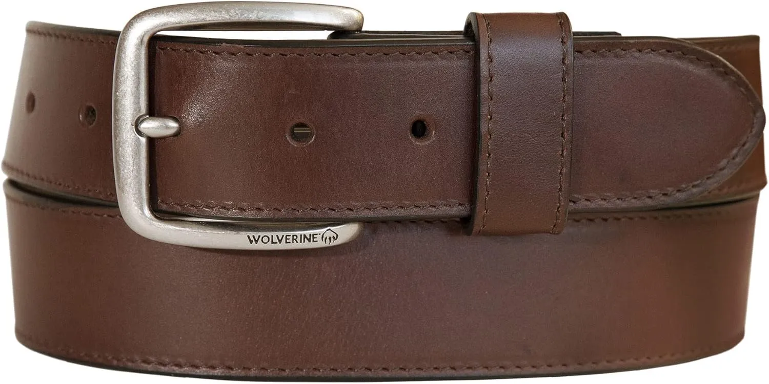 Wolverine Men's Full Grain Leather | Workwear | Heavy Duty | Durable | Everyday | Classic | Casual | Metal Buckle