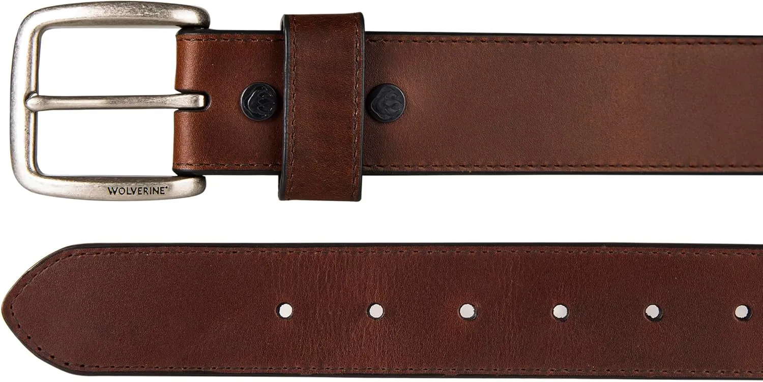 Wolverine Men's Full Grain Leather | Workwear | Heavy Duty | Durable | Everyday | Classic | Casual | Metal Buckle