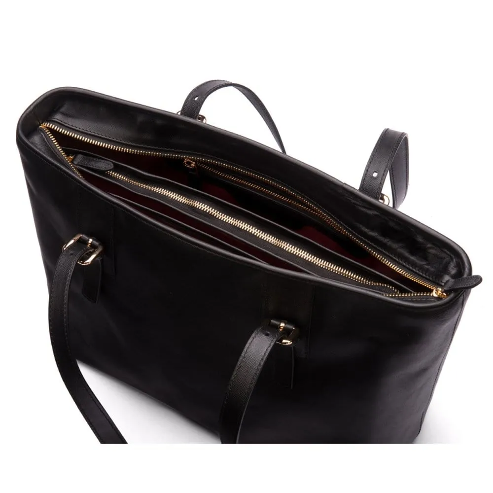 Women's 13" Laptop Workbag - Black Saffiano