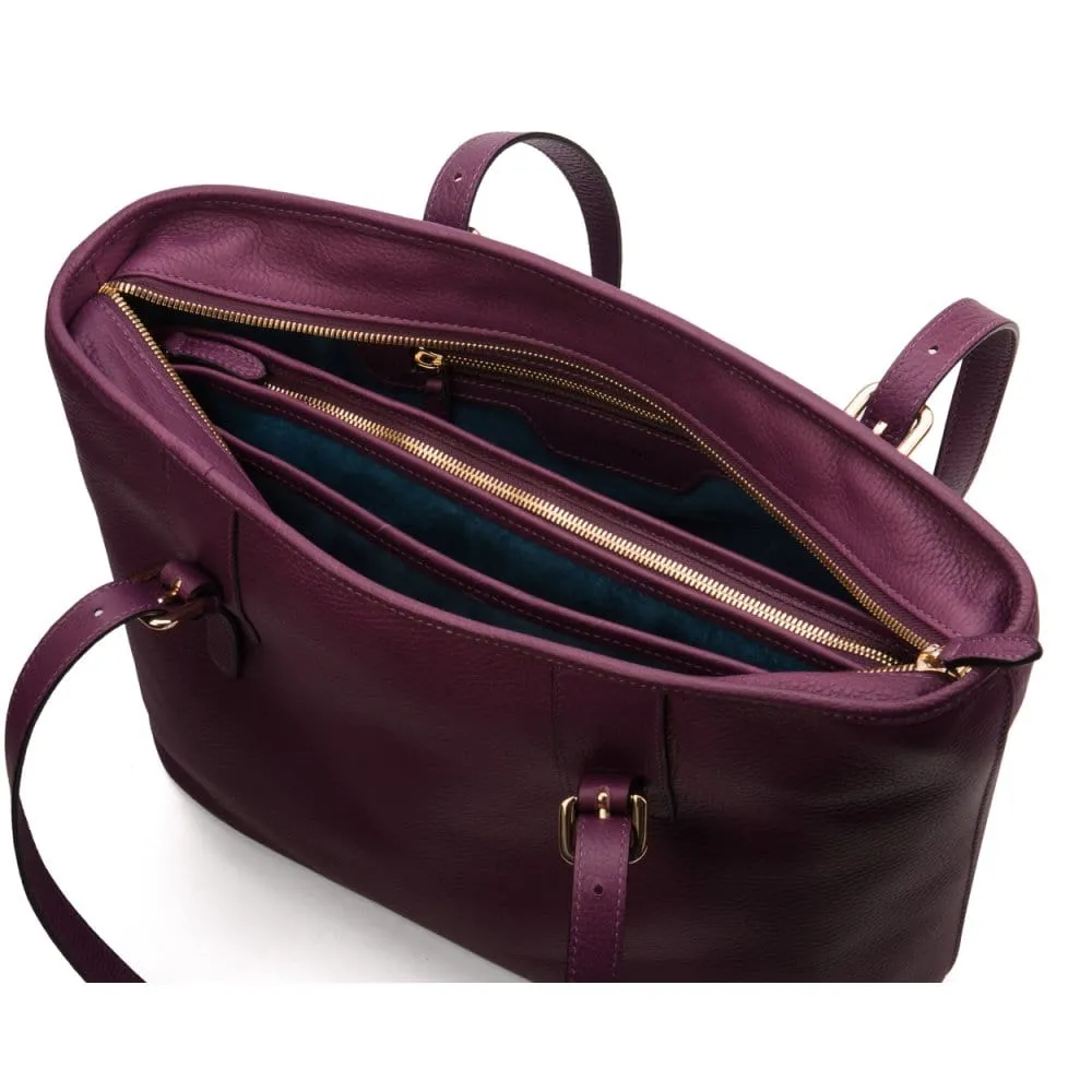 Women's 13" Laptop Workbag - Purple Pebble Grain