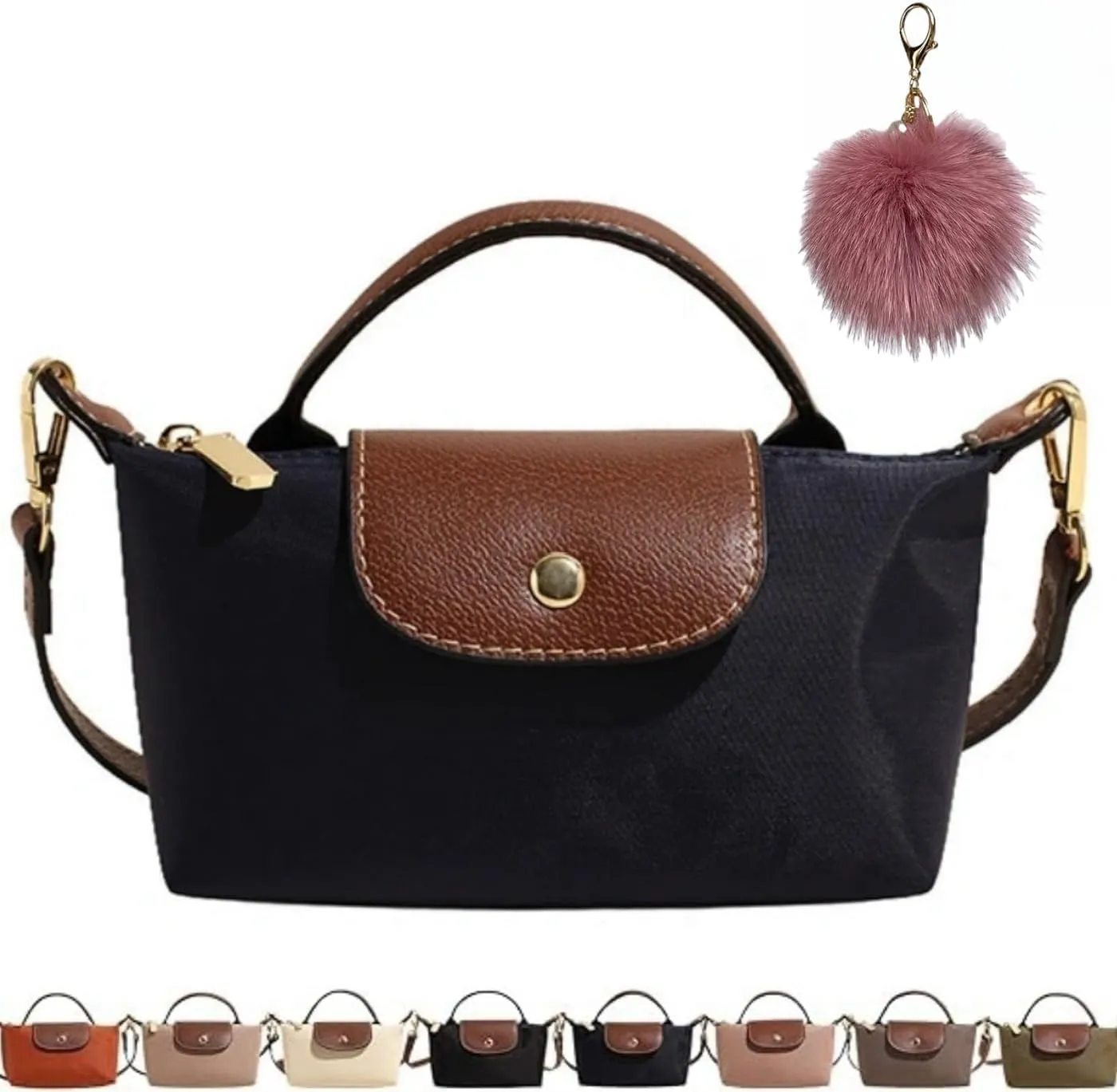 Women's Colorblock Mini Crossbody Bag,Solid Color Square Handbag,Color Purse with Adjustable Strap