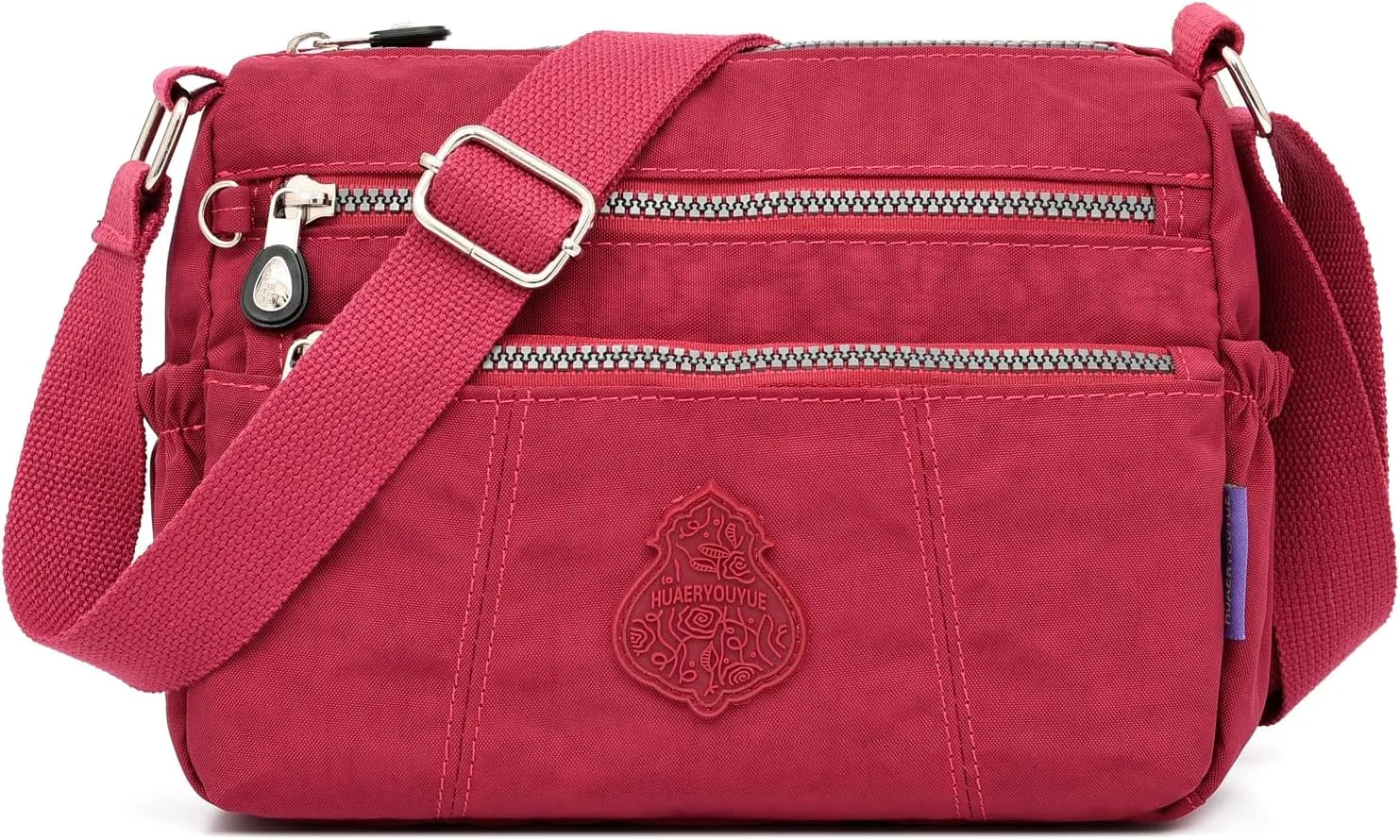 Women's Crossbody Bag with Zipper Pockets, Adjustable Strap,A gift for mom