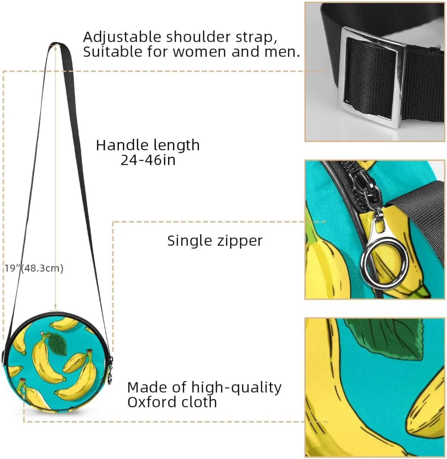 Women's Crossbody Handbags, Travel Purse, Cross Body Bag, animal tiger