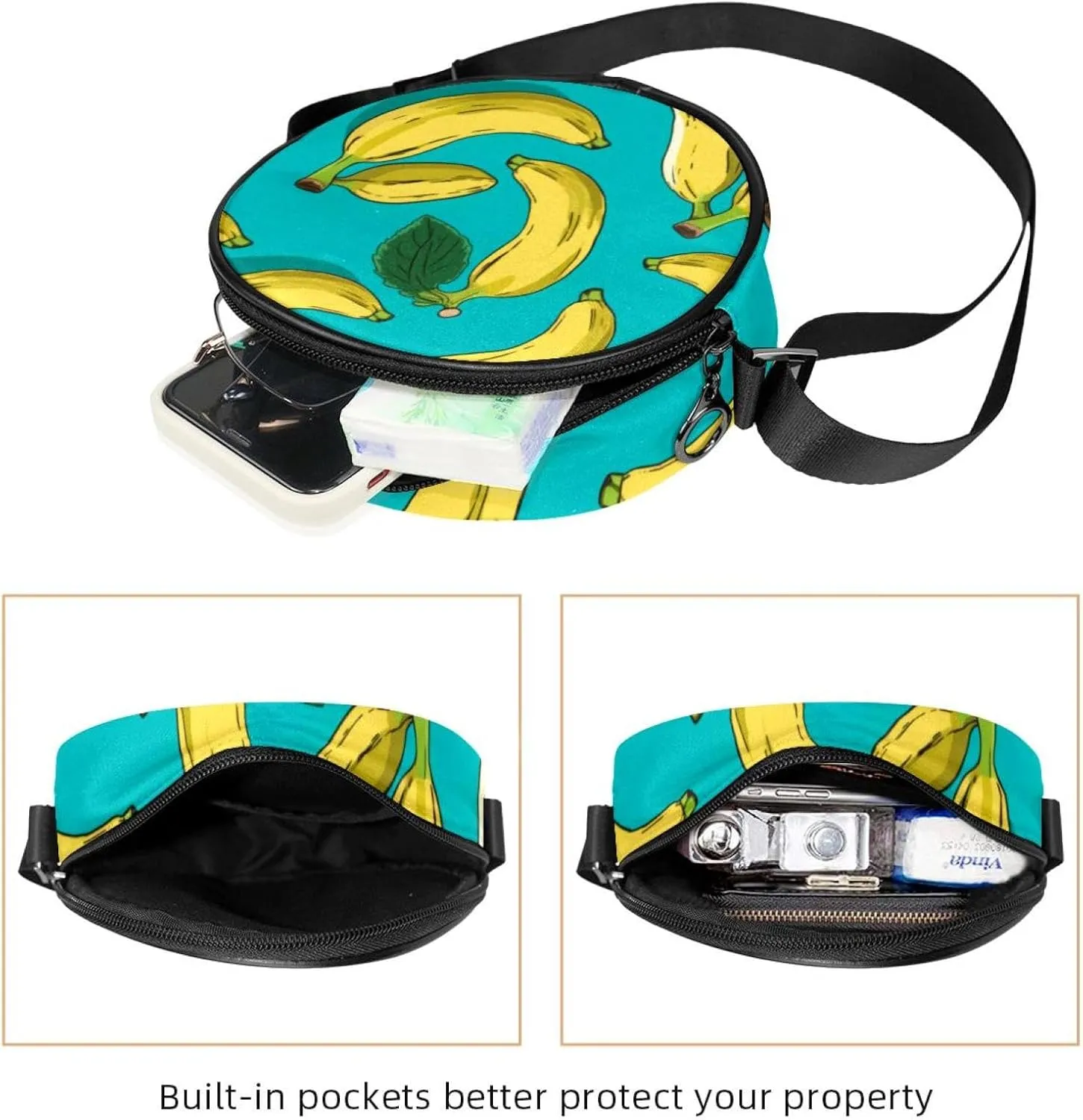 Women's Crossbody Handbags, Travel Purse, Cross Body Bag, animal tiger