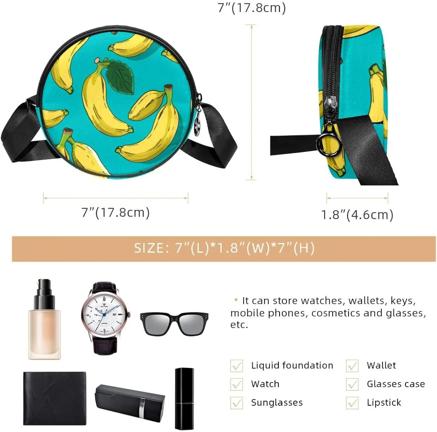 Women's Crossbody Handbags, Travel Purse, Cross Body Bag, animal tiger