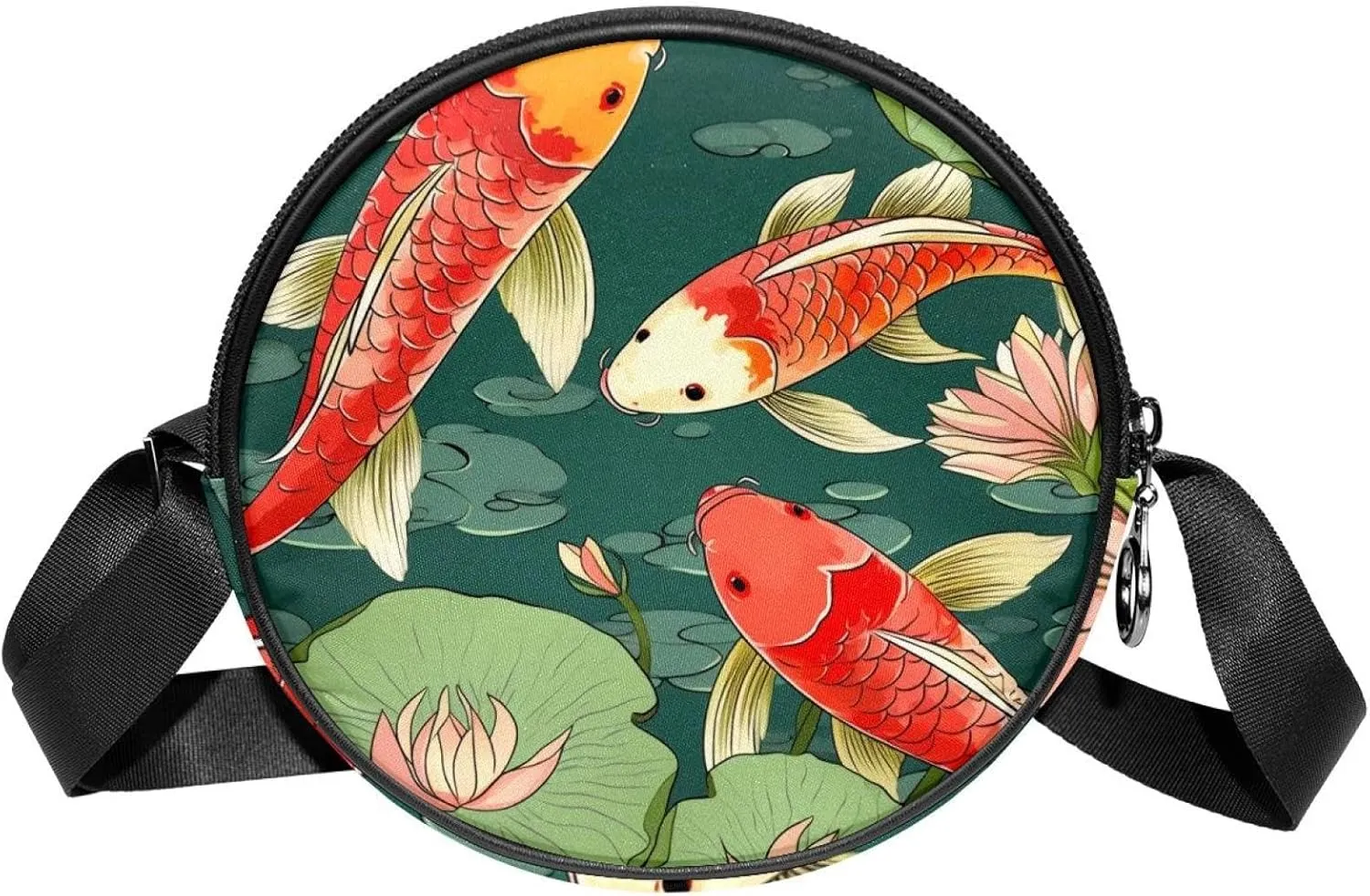 Women's Crossbody Handbags, Travel Purse, pond fish