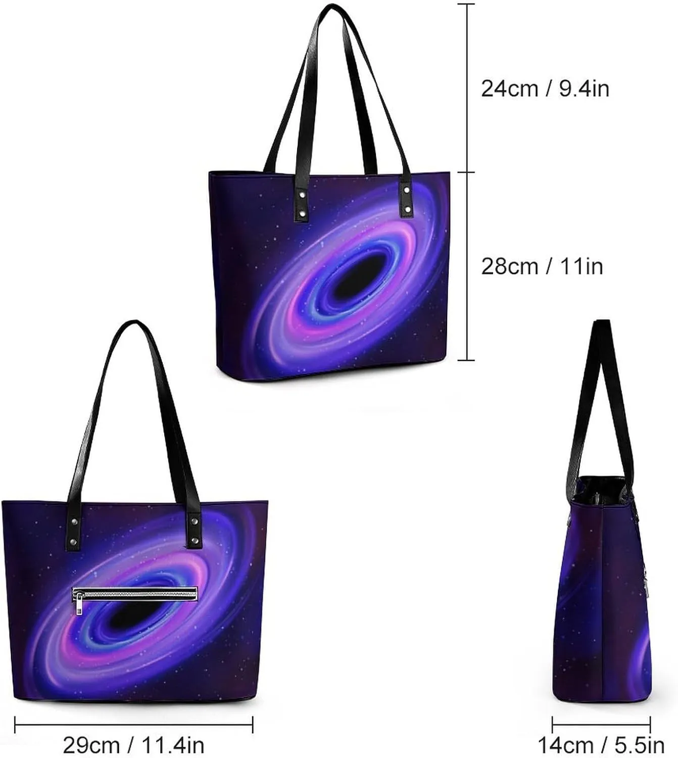 Women's Leather Large Capacity Work Tote Bag Handbags Big Commuter Bag