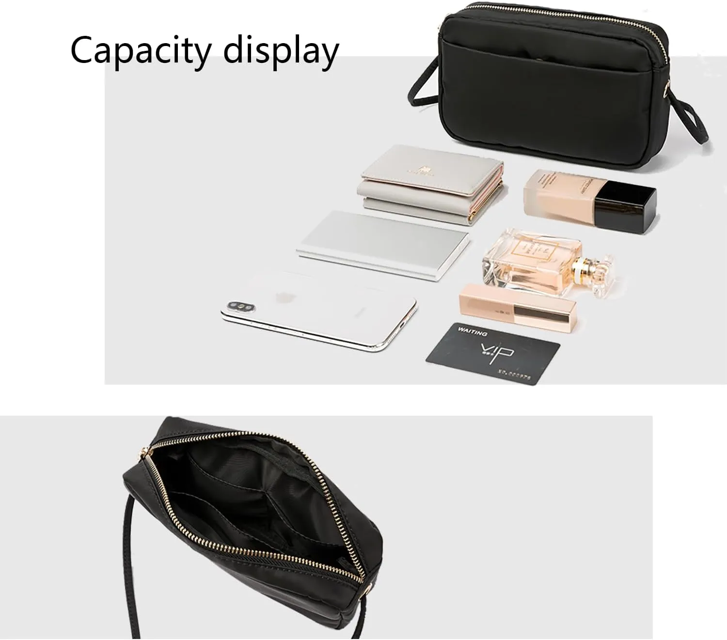 Womens nylon Crossbody Bag Small Shoulder Handbags Ladies Designer Satchel Purse