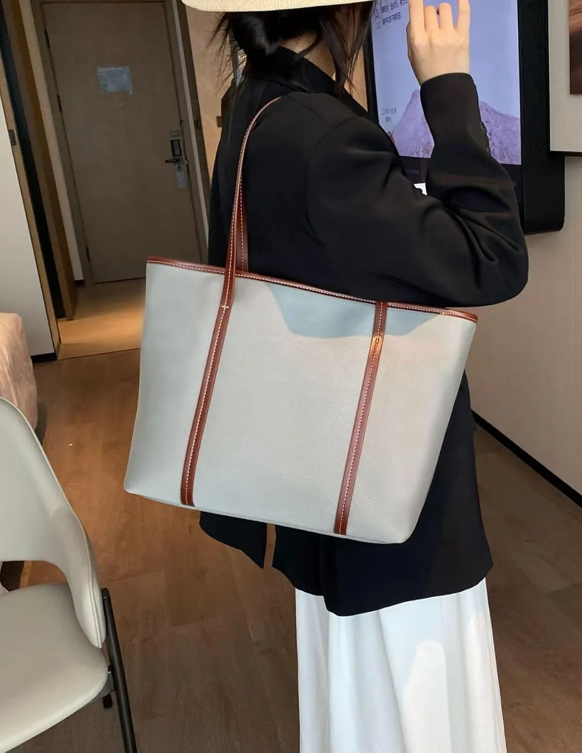 Women's nylon handbags Large capacity shoulder bags Work handbags