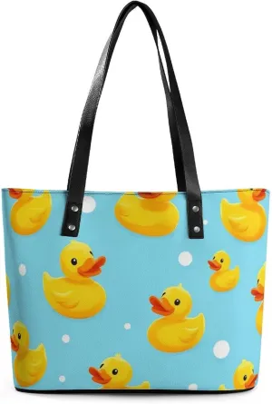 Women's Portable Tote Bag Trendy Modern Leather Handbag For Work Weekend
