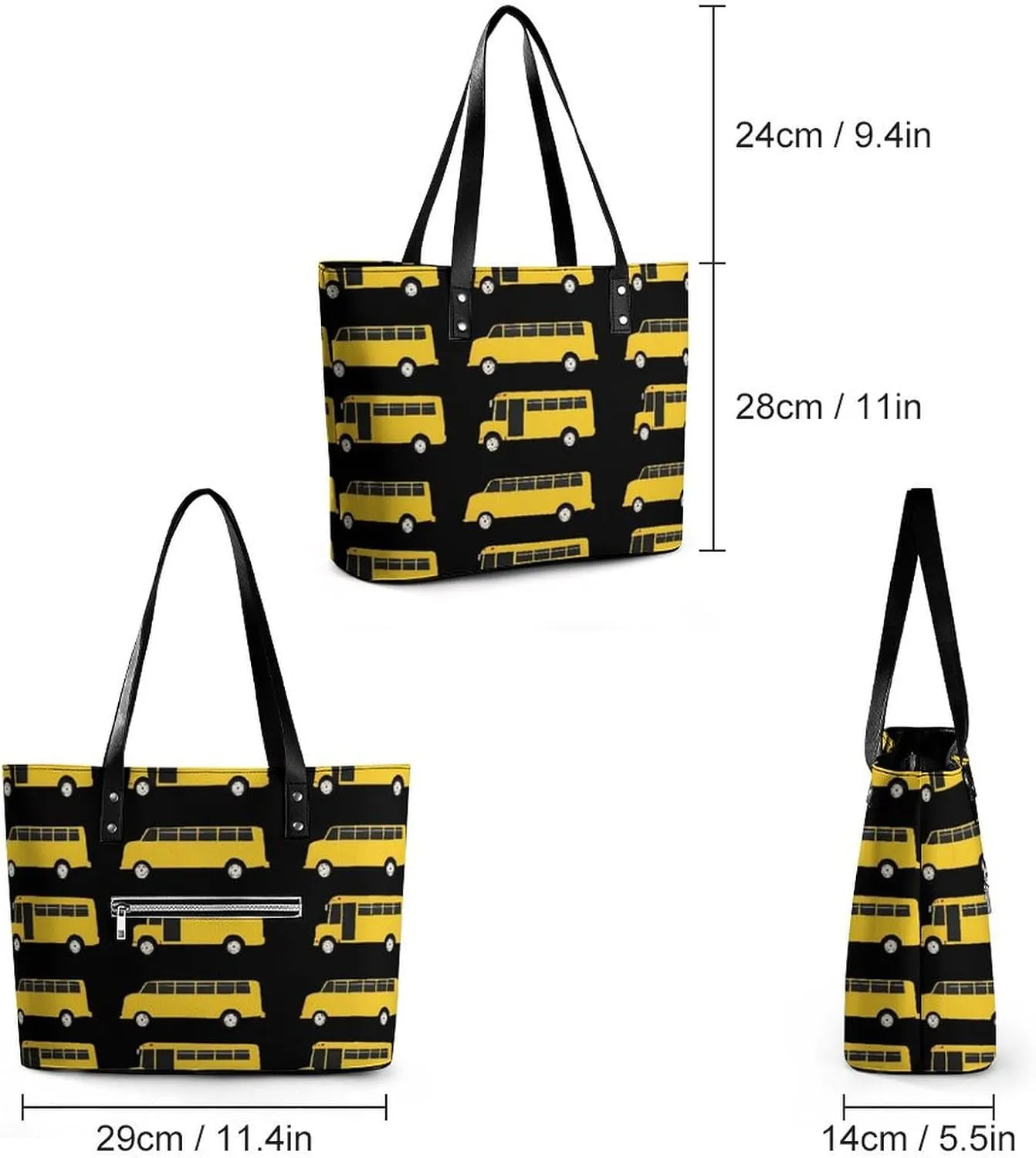 Women's Portable Tote Bag Trendy Modern Leather Handbag For Work Weekend