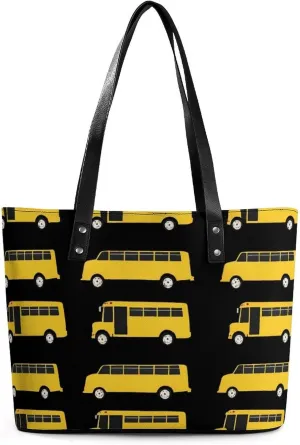 Women's Portable Tote Bag Trendy Modern Leather Handbag For Work Weekend