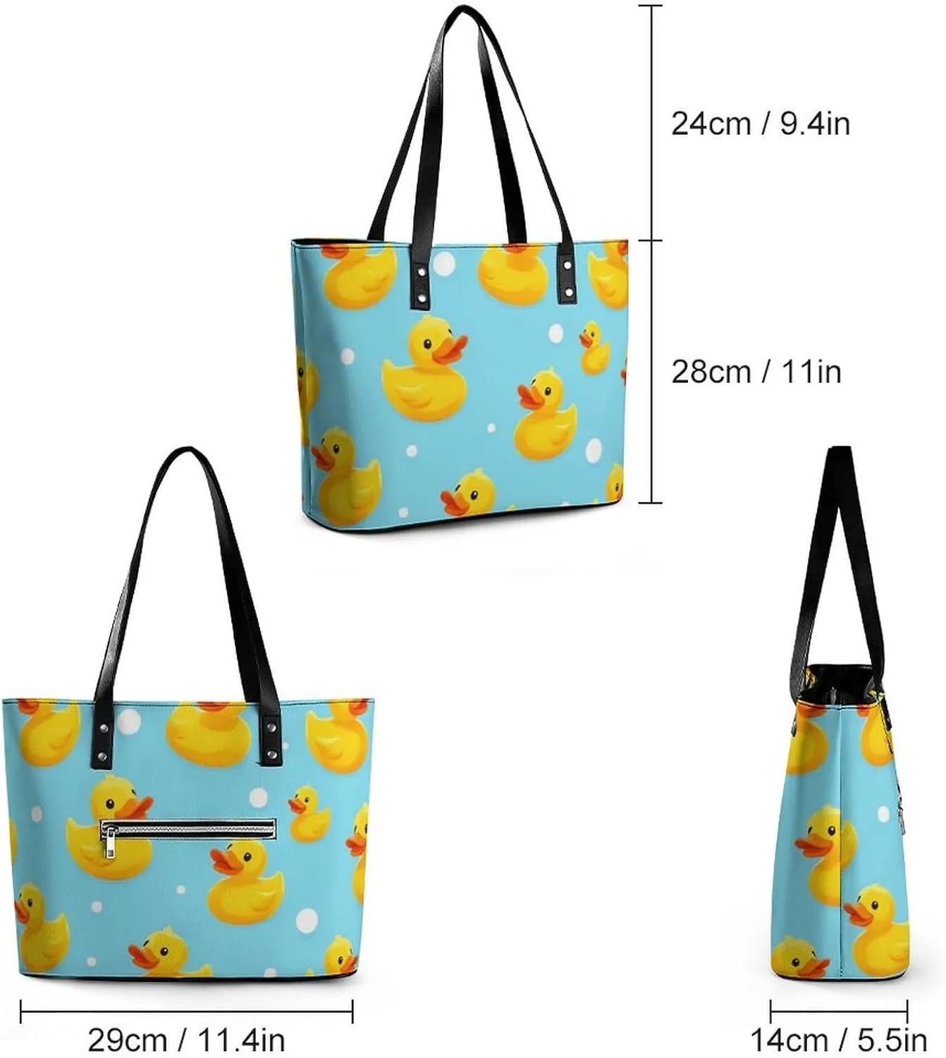Women's Portable Tote Bag Trendy Modern Leather Handbag For Work Weekend