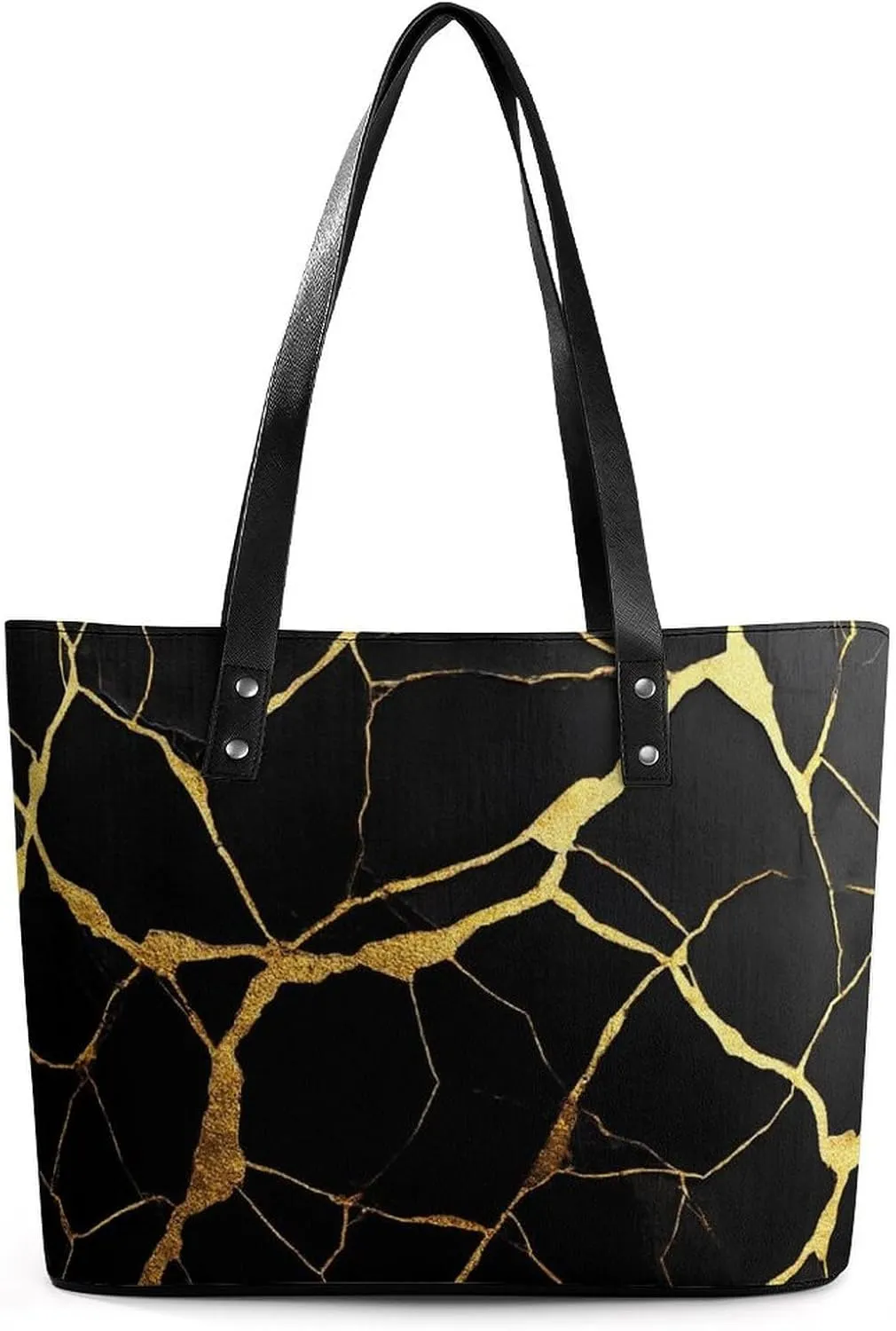 Women's Portable Tote Bag Trendy Modern Leather Handbag For Work Weekend