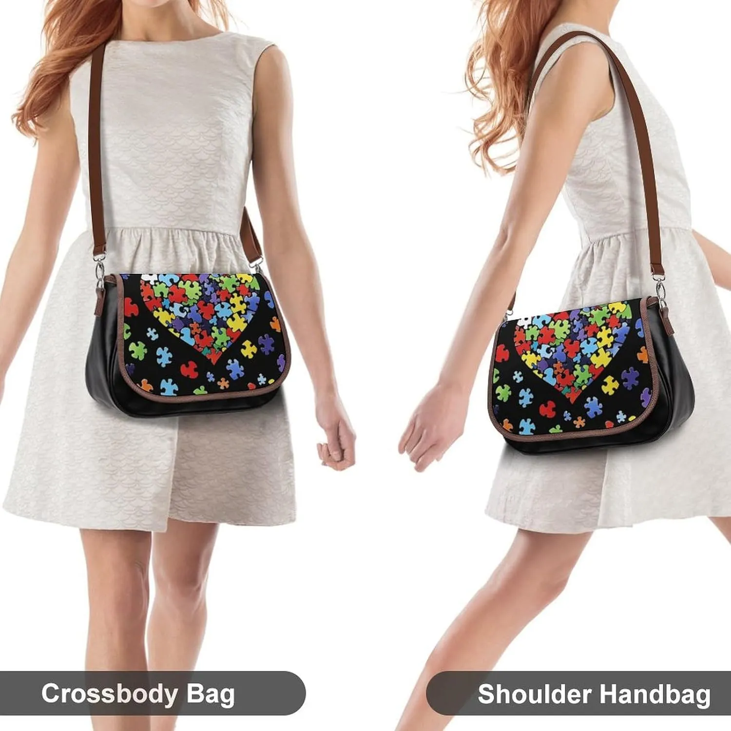 Womens PU Leather Crossbody Bag Lightweight Cellphone Purse Handbags with Adjustable Strap