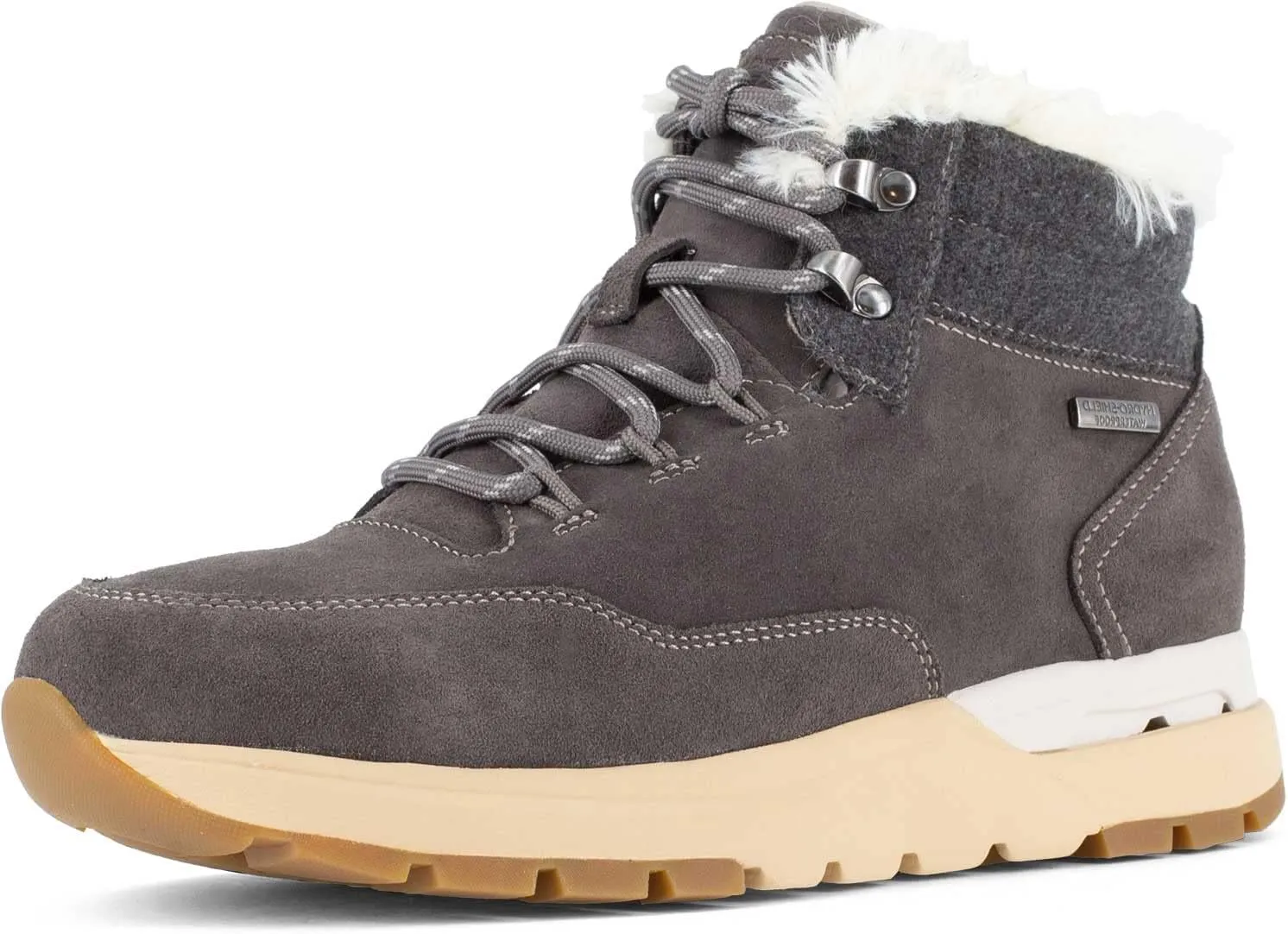 Womens Pulse Tech Slip Resistant Composite Toe Work Safety Shoes Casual - Grey