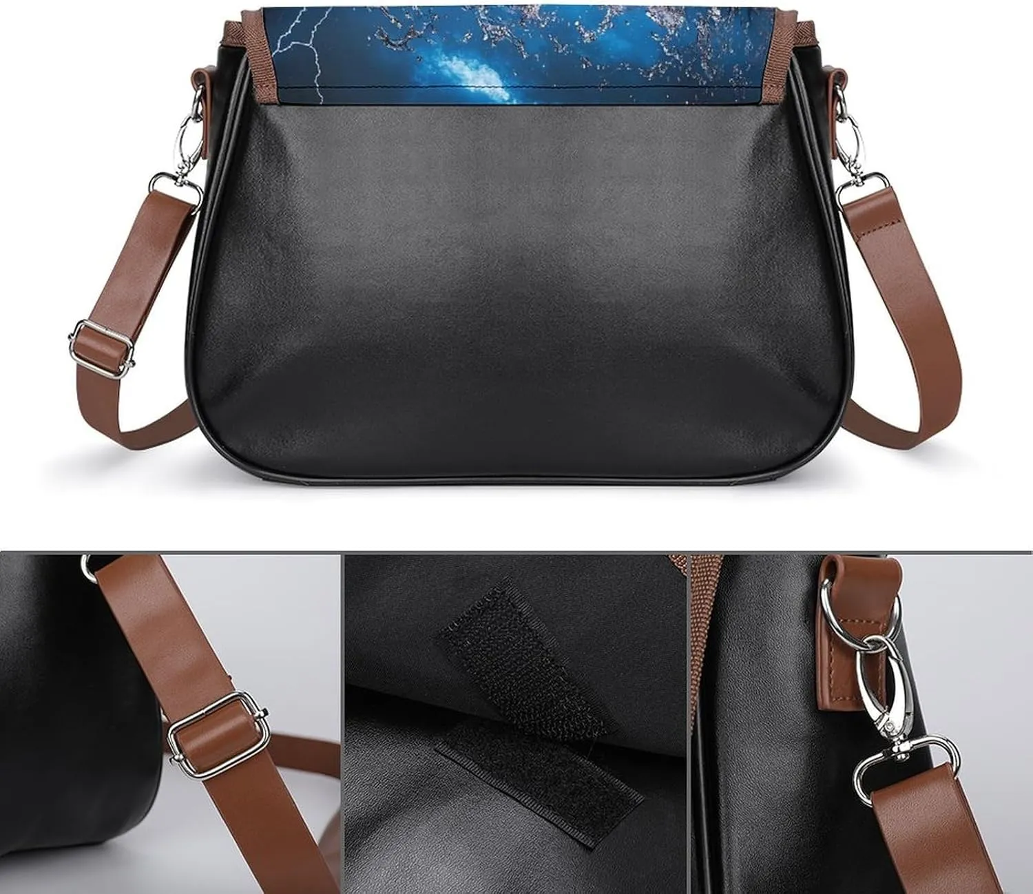 Womens Small Crossbody Purse with Adjustable Strap, Pu Leather Shoulder Bags for Travel Work