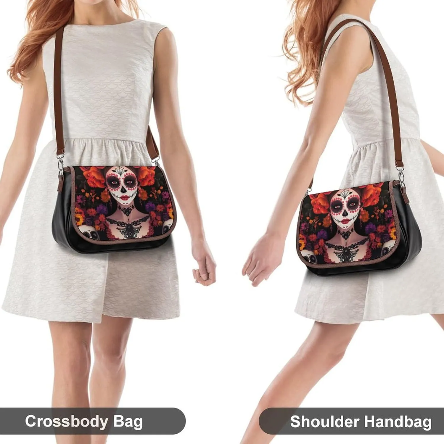 Womens Small Crossbody Purse with Adjustable Strap, Pu Leather Shoulder Bags for Travel Work