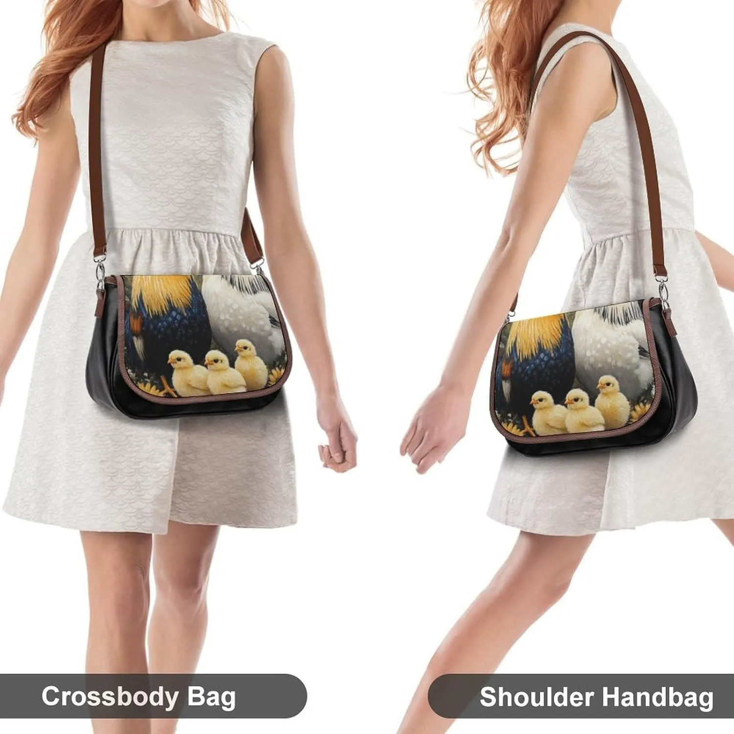 Womens Small Crossbody Purse with Adjustable Strap, Pu Leather Shoulder Bags for Travel Work