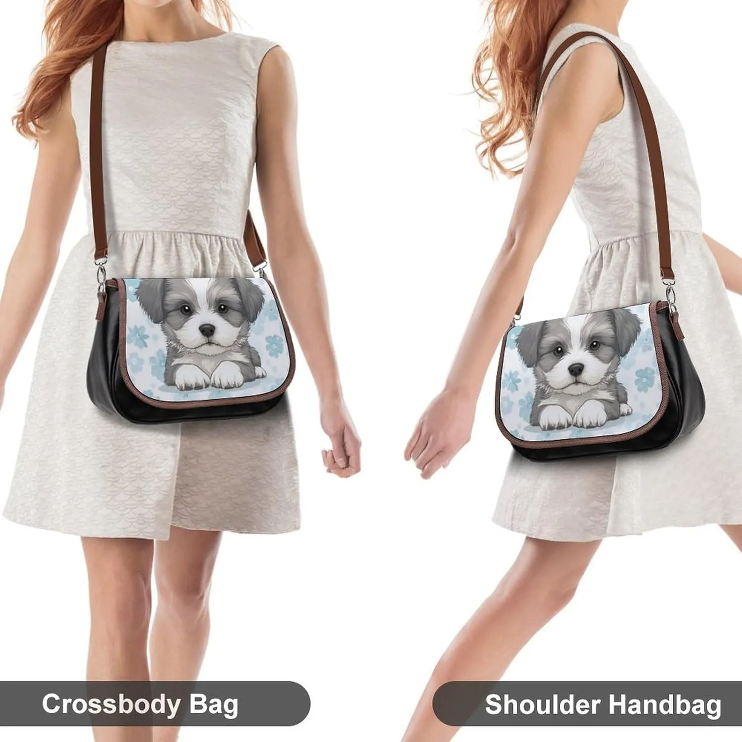 Womens Small Crossbody Purse with Adjustable Strap, Pu Leather Shoulder Bags for Travel Work